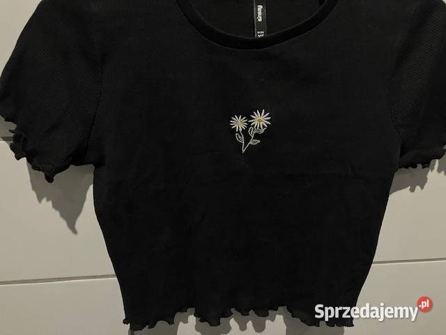 czarna koszulka xs 34 sinsay Toruń