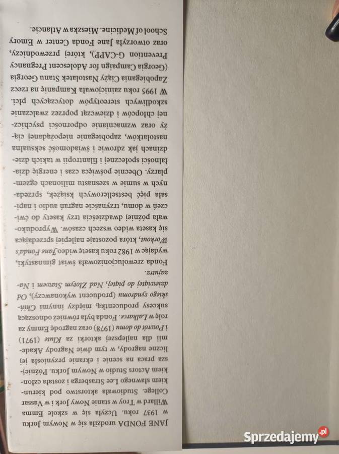 Jane Fond Moje życie autobiografia album książka