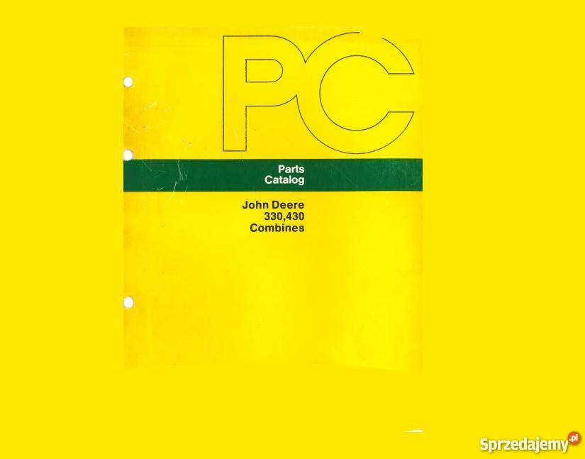 JOHN DEERE kombajn 430 330 katalog części Kielce