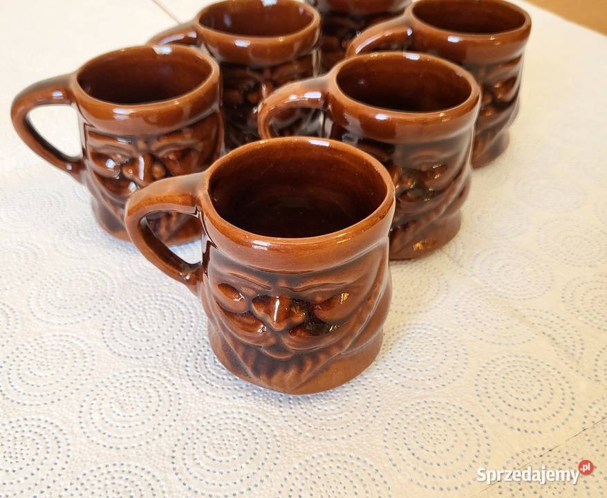 Filiżanki kpl 6 sztuk Porcelit lata 70 te PRL Porcelana i szkło Włodawa