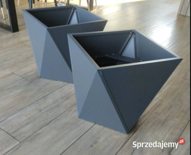 donice 2 sztuki antracyt stal 40 x 40 x 40 mazowieckie Płock