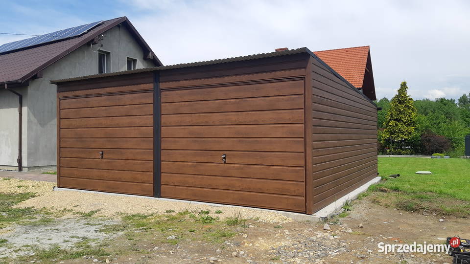 Garaż Blaszany Jednospadowy 6x6m Garaże Blaszane