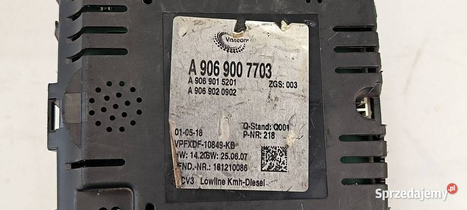 LICZNIK ZEGAR MERCEDES SPRINTER 906 A9069007703 Lipno