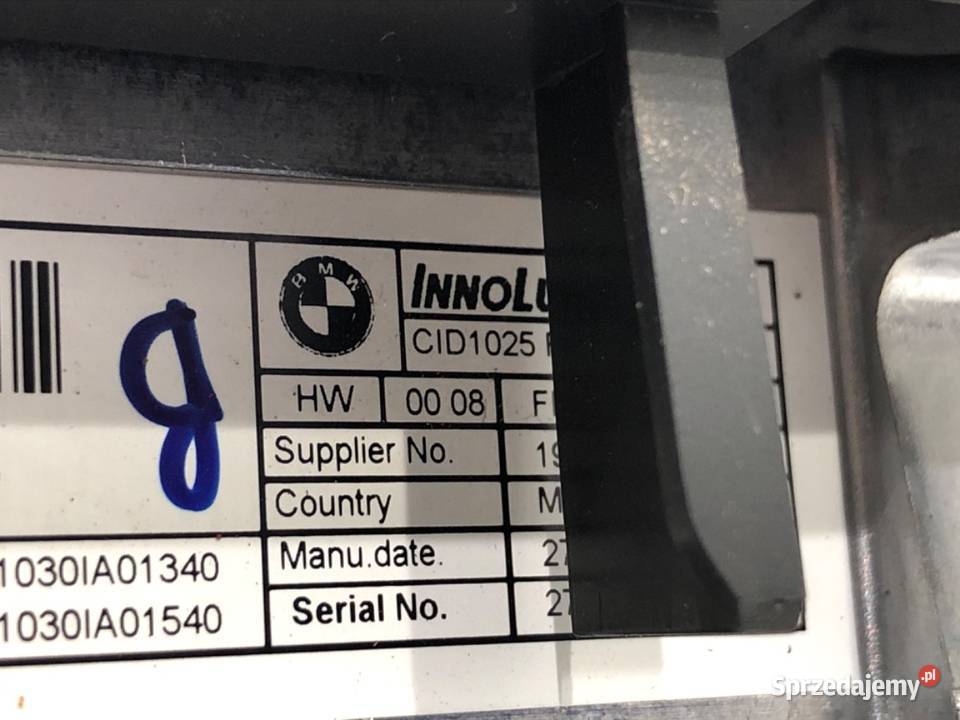 WYŚWIETLACZ BMW F16 9347878 1419 EKRAN MONITOR