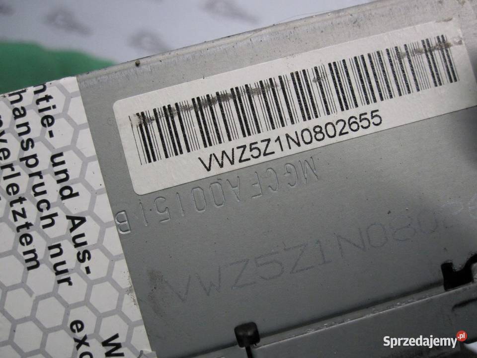 VW CADDY III LIFT 13r radio CD 5K0035156A Sprzęt audio fabryczny