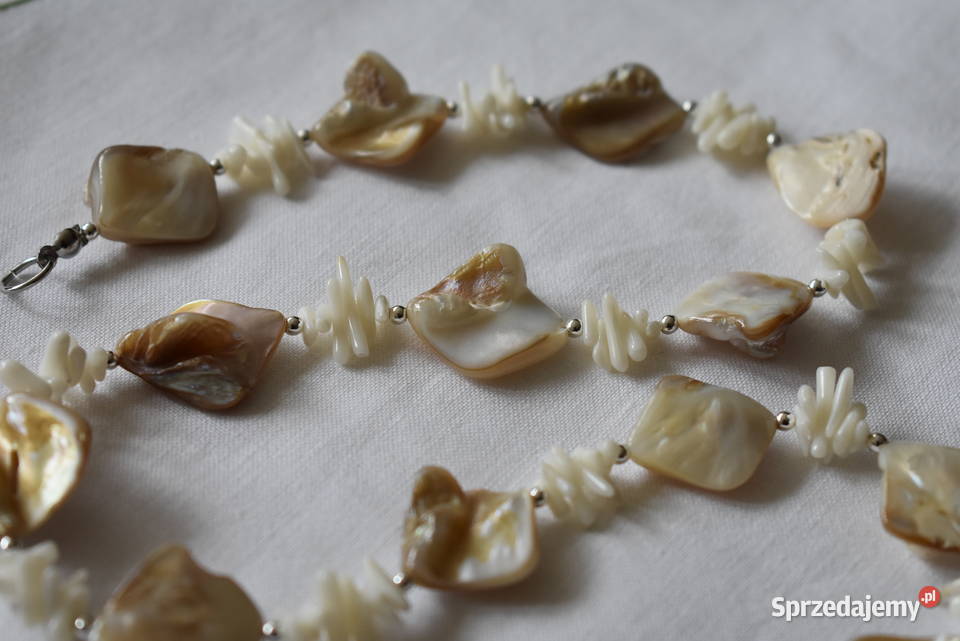 Naszyjnik masa perłowa koral Naszyjniki Warszawa