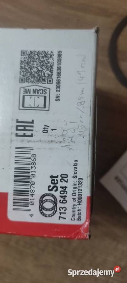 Łozysko tył BMW E90 330i Fag 713649420 Krzeszowice sprzedam