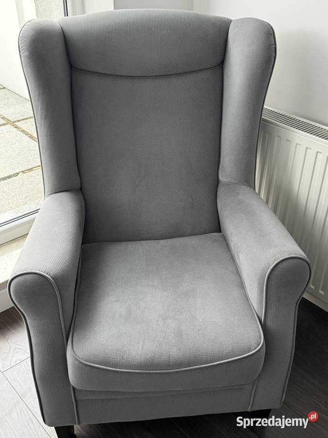 Siwy fotel uszak Szczecin