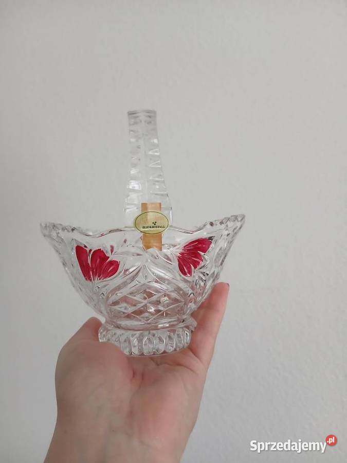 Kryształowy koszyczek Anna Htte Porcelana i szkło Kraków sprzedam