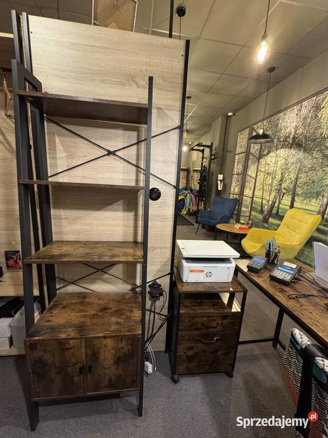 Komplet Industrial Loft biurko narożne Błonie