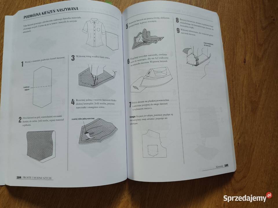 Proste i modne szycie opis i liczne ilustracje Filipów