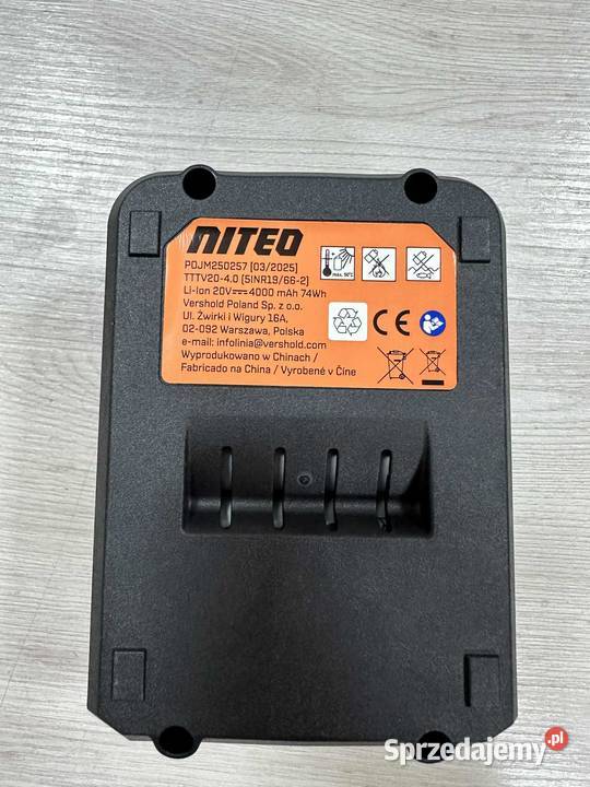 Akumulator LiIon Niteo Tools 20 V 4 Ah Elbląg
