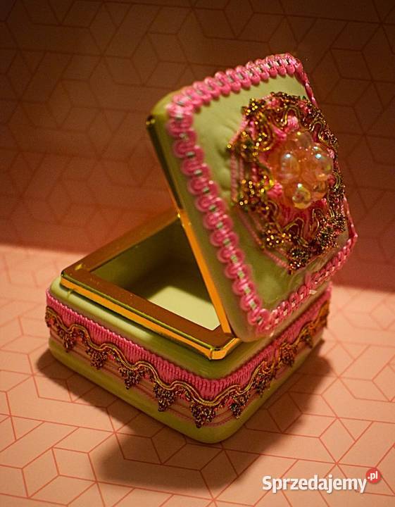 Ceramiczna szkatułka na drobiazgi nowa Chełmno sprzedam