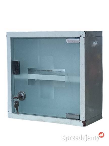 Mała Metalowa Apteczka ze Szklanymi Drzwiczkami podkarpackie Rzeszów