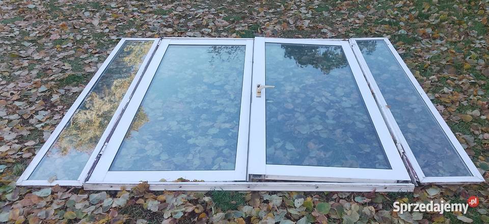 Drzwi aluminiowe podwójne swietliki Dom i Ogród Augustów sprzedam