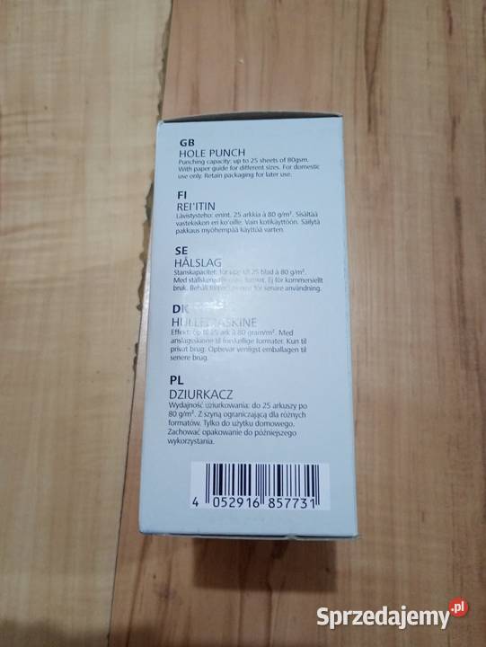 dziurkacz czarny Crelando nowy czarny Szczecin