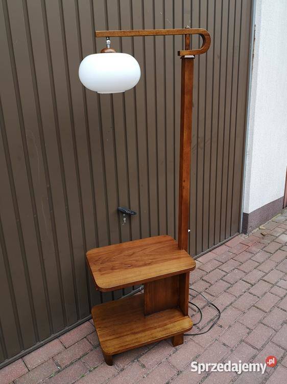 Lampa Podłogowa Ze Stolikiem Art Deco Stojąca Meble Antyki, Sztuka, Kolekcje sprzedam