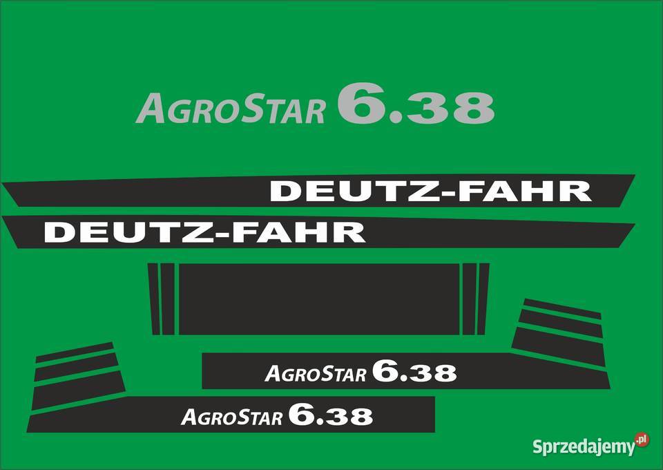 NAKLEJKI DEUTZ FAHR AGROSTAR 638 I INNE MODELE Bydgoszcz