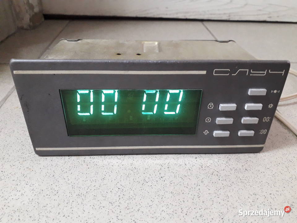 Zegar budzik elektroniczny vintage SŁUCZ Wyposażenie wnętrz Warszawa