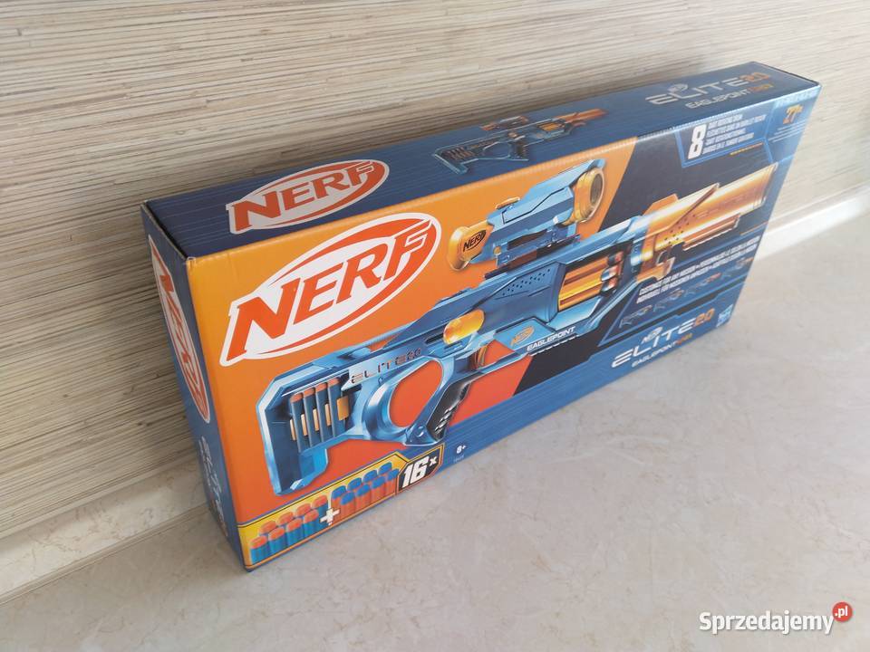 NAJTANIEJ Nerf Elite 20 Eaglepoint RD8 Wyrzutnia sprzedam