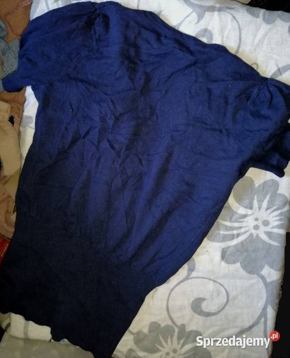 YORKER granatowy Sweterek sweter bluzkowy lekki wielkopolskie Leszno