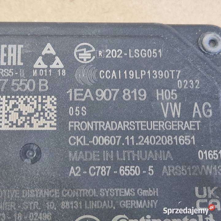 VW SKODA AUDI FORD CZUJNIK ODLEGŁOŚCI RADAR ACC