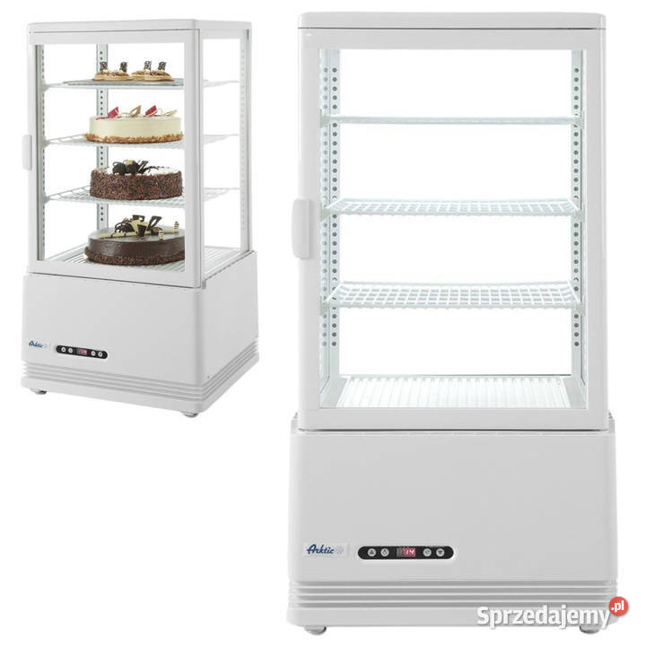 Witryna Chłodnicza Na Napoje i Ciastka 78l Biała Kraków