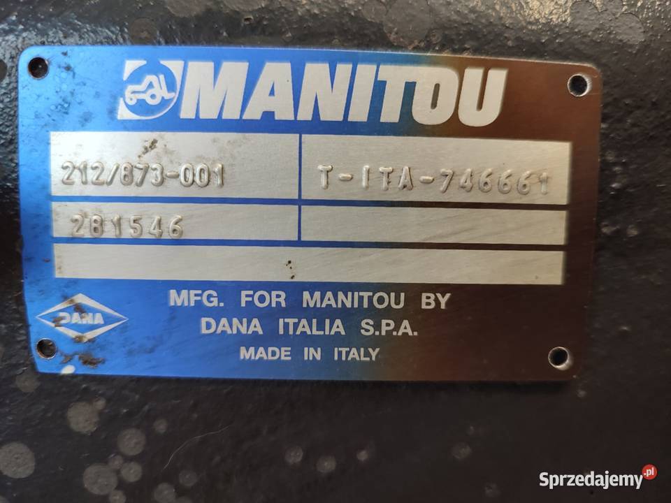 Dyferencjał 281546 Manitou MLT Wilkowo
