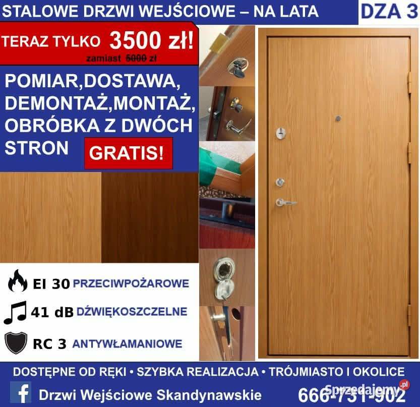 Drzwi wejściowe na lata montaz Warszawa sprzedam