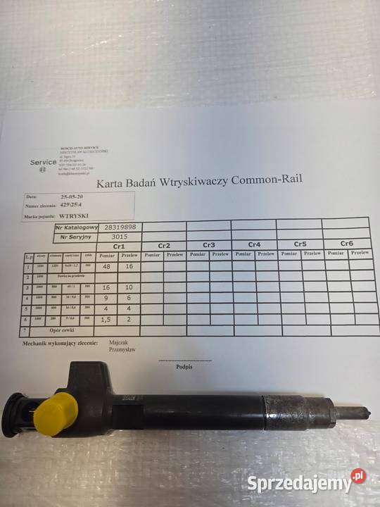 WTRYSK WTRYSKIWACZ Ford Mondeo Mk5 V 20 TDCI sprzedam