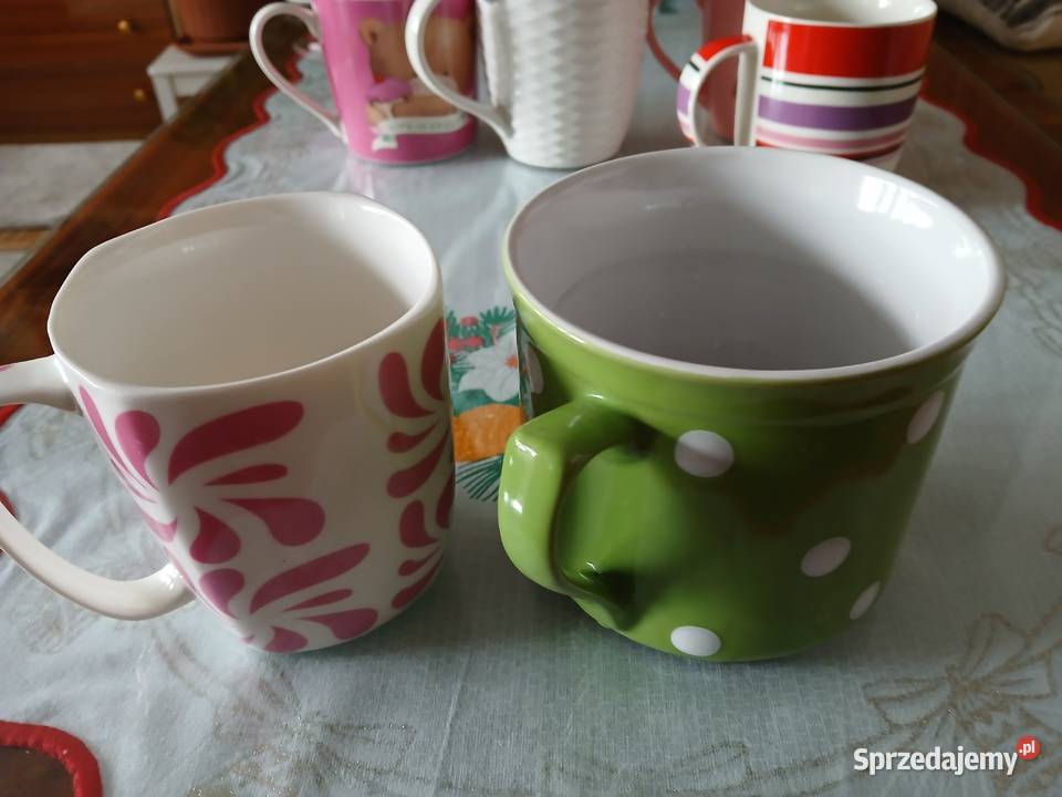 Duże kubki z łyżeczkami wielokolorowy Warszawa