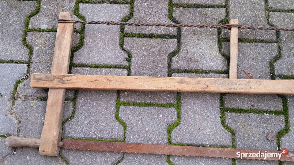 Stara Drewniana Piła Ramowa Stolarska PRL Świecie