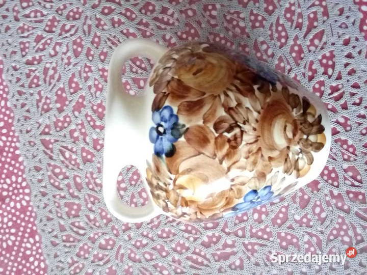 Prl wazon Kolo fajans sygnowany folk łódzkie Łódź