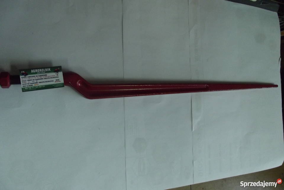 Ząb ładowacza łamany L 880 mm M 22x15 z nakrętką Parczew