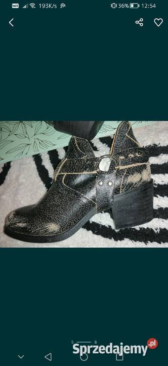 NOWE buty BERSHKA Limitowana Edycja Botki SKÓRA Leszno