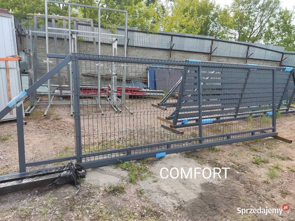 Brama przesuwna panel 3D fi 5mm 4mx15m COMFORT Bramy Głogów
