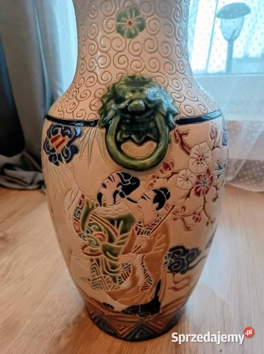 Wazon podłogowy w stylu chińskim z czasów PRL mazowieckie Warszawa