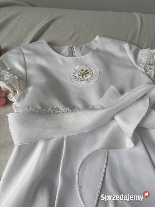 Komunijna sukienka z futerkiem Sukienki i spódniczki małopolskie sprzedam