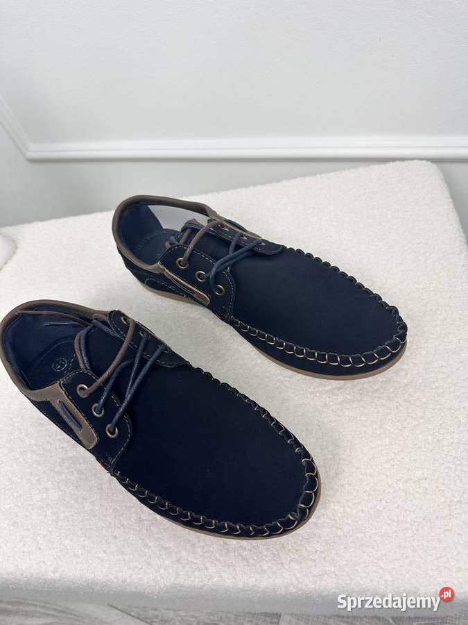 Buty męskie półbuty mokasyny sznurowane 4045 inna Półbuty Poznań sprzedam