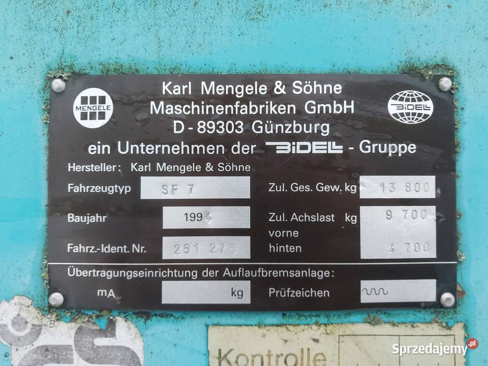 Sieczkarnia Mengele Mammut 6300 Case wielkopolskie Jelenie sprzedam