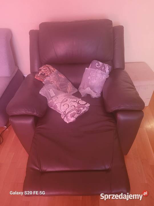 fotel rozkladany skorzany stan plu 3 pokro Gdynia