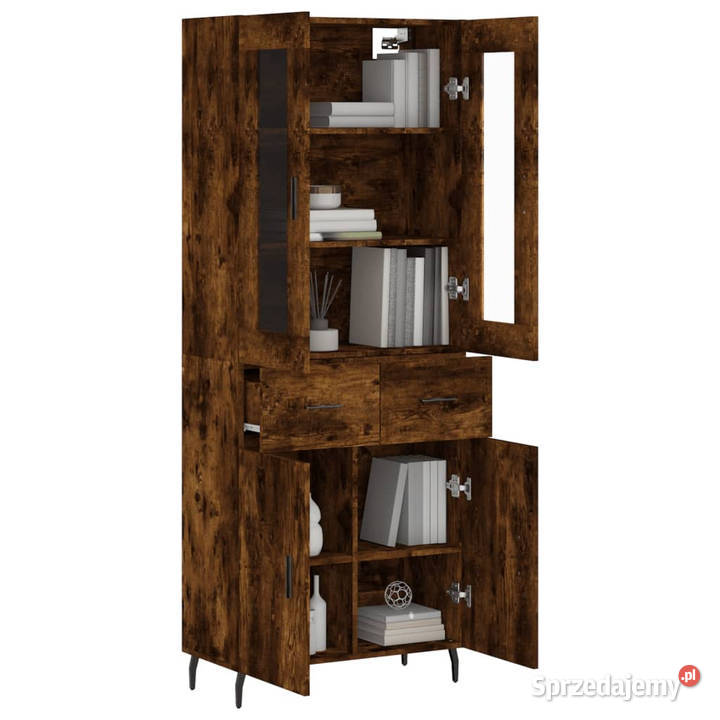 Witrynka przydymiony dąb 695x34x180 materiał Warszawa