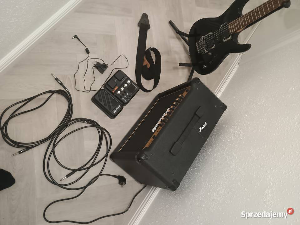 Zestaw Ibanez S470 Marshall MG30 GFX Gold NUX małopolskie sprzedam