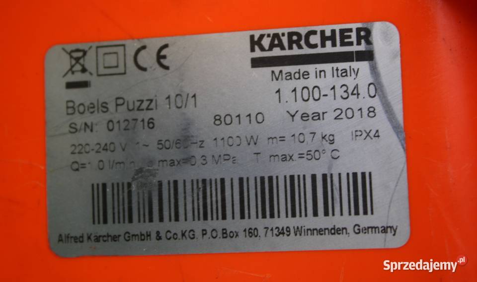 Odkurzacz Karcher Puzzi 101 Gwarancja Serwis Radom