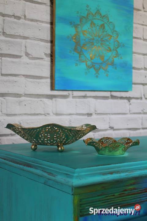 Szafka RTV turkusowa boho oryginalna 92cm Jelcz-Laskowice sprzedam