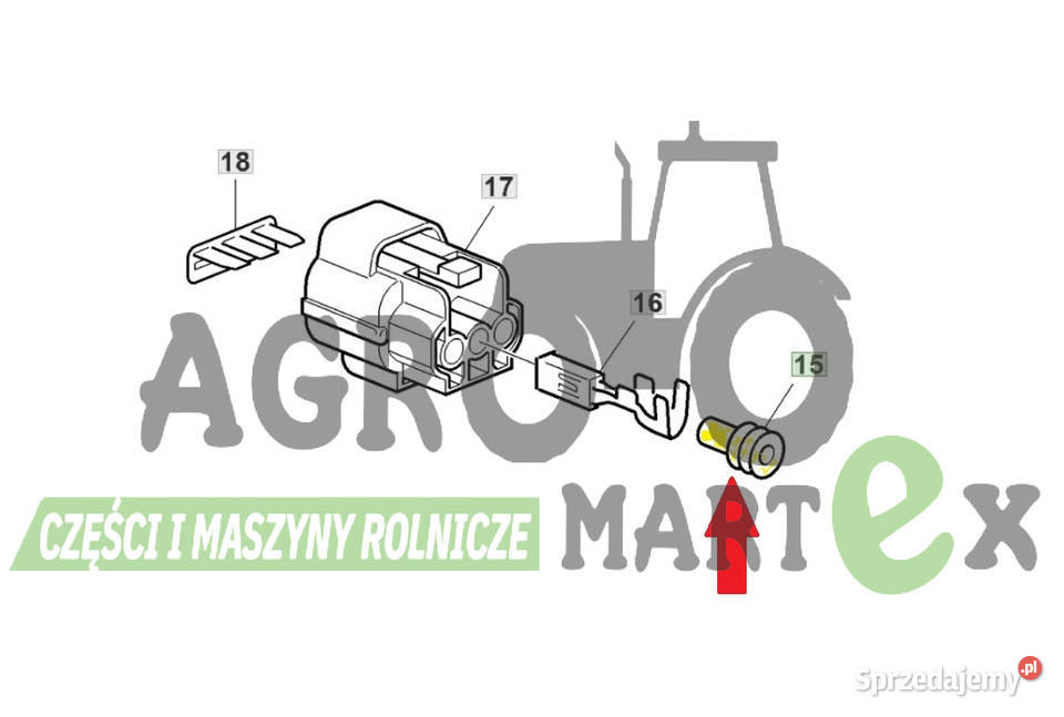 57M8568 USZCZELKA ZŁĄCZA ELEKTR 075mm JD Pozostałe Wichrów