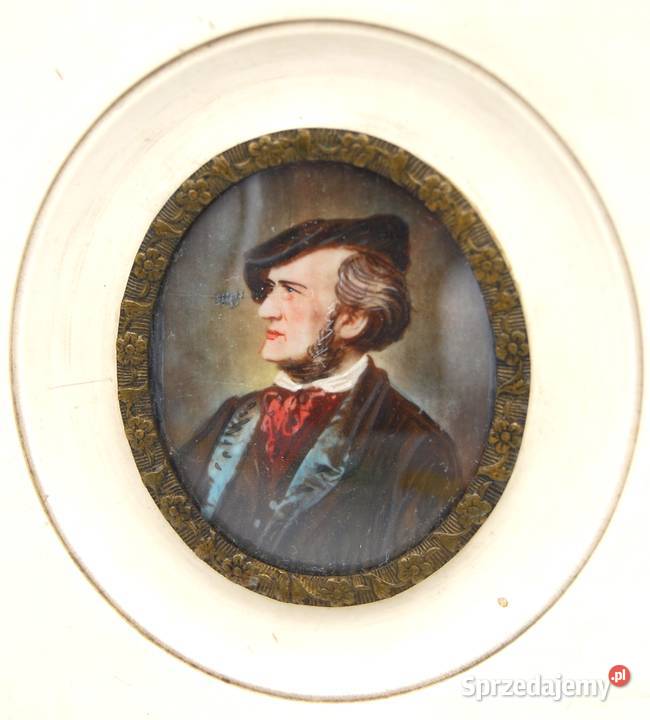 Miniatura na kości z portretem Richarda Wagnera Poznań