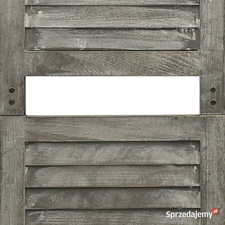 Parawan 4panelowy szary 143x166 lite drewno Warszawa
