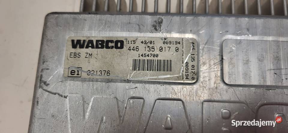 Kaseta sterownik EBS 1454700 wabco 4461350170 Części samochodowe Mojusz