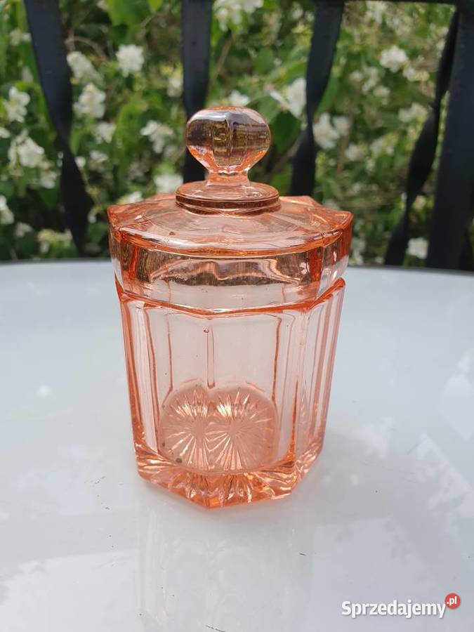 Pojemnik ze szkła rozalinowego Myszków